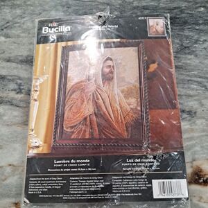 Bucilla Counted Cross Stitch Kit Light Of The World 43737 Jesus Christian New